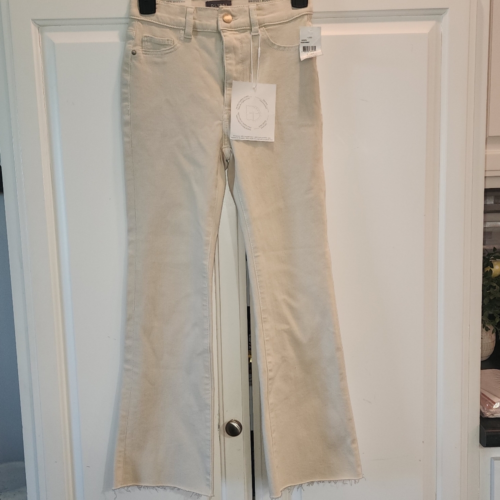 DL1961 Bridget Boot Cream Size 24 Jeans